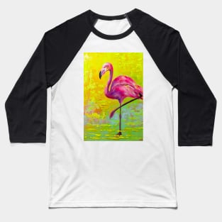 Pink Flamingo Baseball T-Shirt